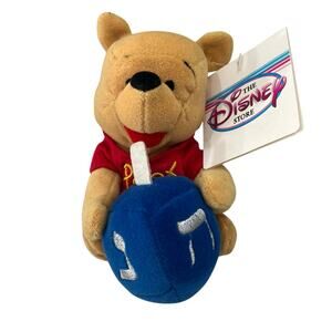 Disney 8” Winnie the Pooh Hanukkah Dreidel Mini Bean Bag Stuffed Plush NWT